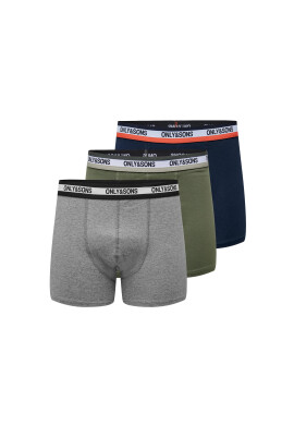 Only & Sons Комплект 3 чифта боксерки 22025197 Цветен - Pepit.bg