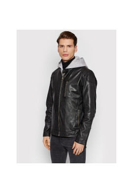 Only & Sons Кожено яке Kiffer 22020418 Черен Regular Fit - Pepit.bg