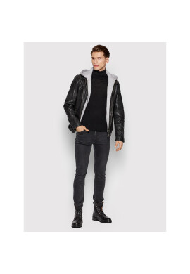 Only & Sons Кожено яке Kiffer 22020418 Черен Regular Fit - Pepit.bg