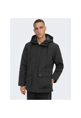 Only & Sons Парка Jayden 22022654 Черен Regular Fit - Pepit.bg