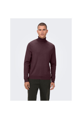Only & Sons Поло 22020879 Бордо Regular Fit - Pepit.bg