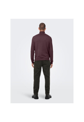 Only & Sons Поло 22020879 Бордо Regular Fit - Pepit.bg