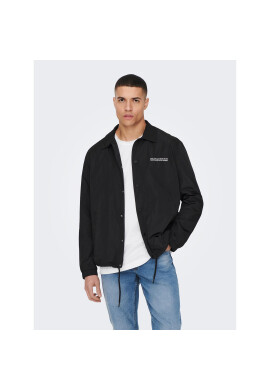 Only & Sons Преходно яке 22024238 Черен Regular Fit - Pepit.bg