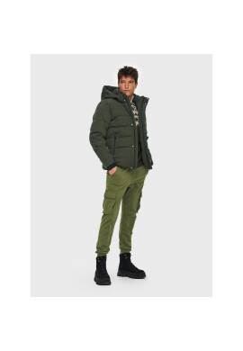 Only & Sons Пухено яке Cayson 22019598 Зелен Regular Fit - Pepit.bg