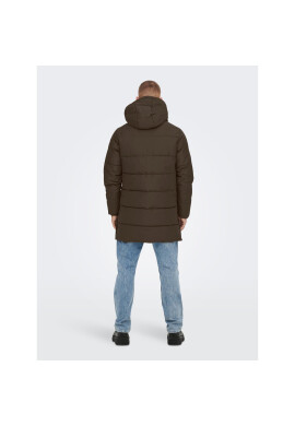 Only & Sons Пухено яке 22020156 Кафяв Regular Fit - Pepit.bg