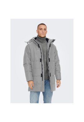 Only & Sons Пухено яке 22020156 Сив Regular Fit - Pepit.bg