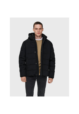 Only & Sons Пухено яке Cayson 22019598 Черен Regular Fit - Pepit.bg