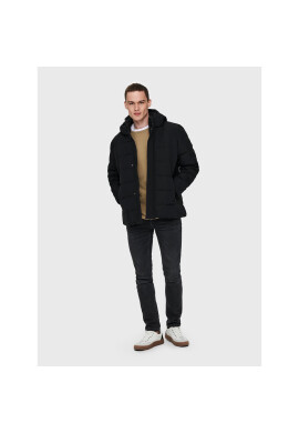 Only & Sons Пухено яке Cayson 22019598 Черен Regular Fit - Pepit.bg