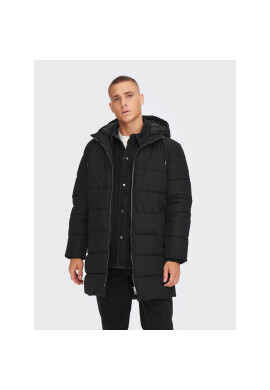 Only & Sons Пухено яке Melvin 22022100 Черен Regular Fit - Pepit.bg