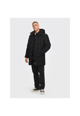 Only & Sons Пухено яке Melvin 22022100 Черен Regular Fit - Pepit.bg