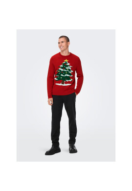 Only & Sons Пуловер 22023347 Червен Regular Fit - Pepit.bg