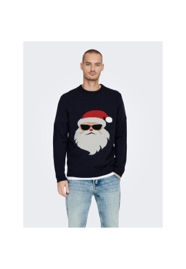 Only & Sons Пуловер 22023347 Тъмносин Regular Fit - Pepit.bg