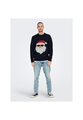 Only & Sons Пуловер 22023347 Тъмносин Regular Fit - Pepit.bg