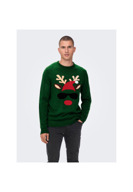 Only & Sons Пуловер 22023347 Зелен Regular Fit - Pepit.bg