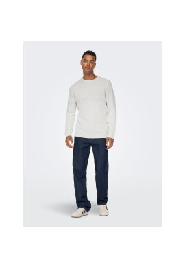 Only & Sons Пуловер Al 22024031 Бял Regular Fit - Pepit.bg