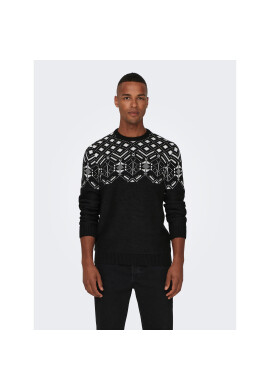 Only & Sons Пуловер Sez 22024038 Черен Regular Fit - Pepit.bg