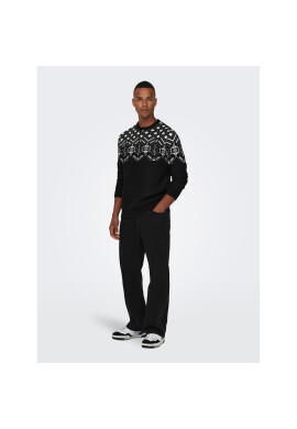 Only & Sons Пуловер Sez 22024038 Черен Regular Fit - Pepit.bg