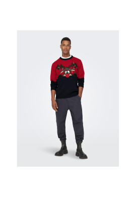 Only & Sons Пуловер Xmas 22023346 Червен Regular Fit - Pepit.bg