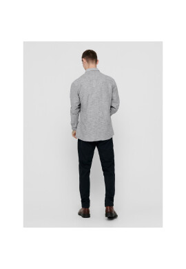 Only & Sons Риза 22012321 Сив Slim Fit - Pepit.bg