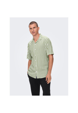 Only & Sons Риза 22013267 Зелен Regular Fit - Pepit.bg