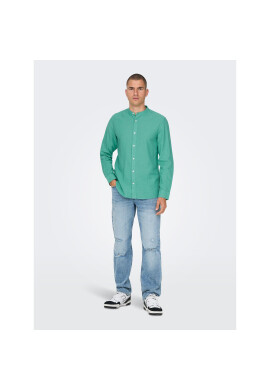Only & Sons Риза 22019173 Зелен Slim Fit - Pepit.bg