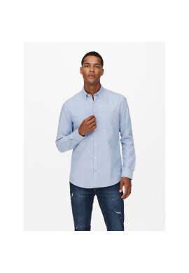 Only & Sons Риза 22019669 Син Slim Fit - Pepit.bg