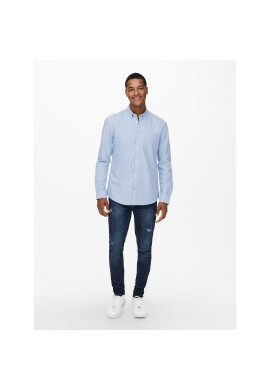 Only & Sons Риза 22019669 Син Slim Fit - Pepit.bg