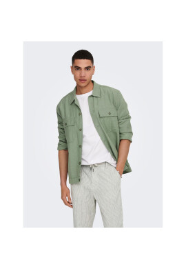 Only & Sons Риза 22019758 Зелен Relaxed Fit - Pepit.bg