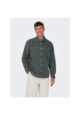Only & Sons Риза 22024716 Сив Relaxed Fit - Pepit.bg