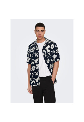 Only & Sons Риза 22024907 Тъмносин Regular Fit - Pepit.bg