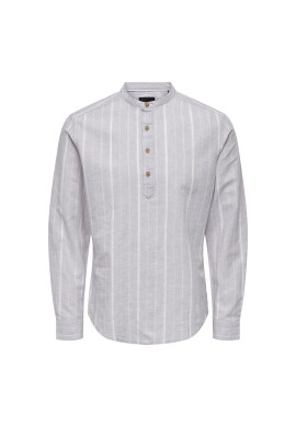 Only & Sons Риза 22025121 Сив Slim Fit - Pepit.bg