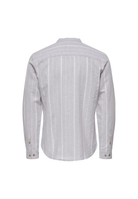 Only & Sons Риза 22025121 Сив Slim Fit - Pepit.bg