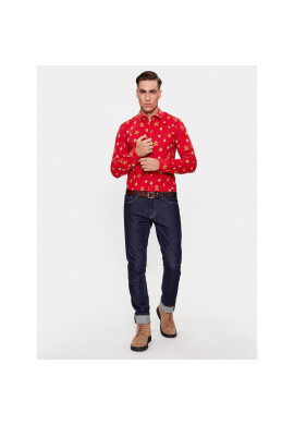 Only & Sons Риза 22027330 Червен Regular Fit - Pepit.bg