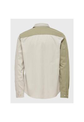 Only & Sons Риза Aim 22023557 Бежов Regular Fit - Pepit.bg