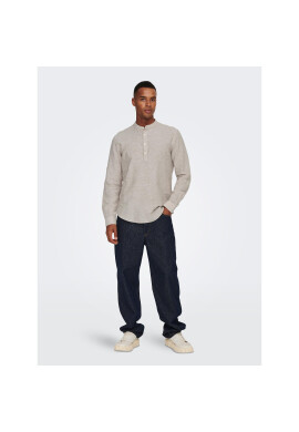 Only & Sons Риза Caiden 22009883 Бежов Regular Fit - Pepit.bg
