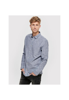 Only & Sons Риза Caiden 22012321 Син Slim Fit - Pepit.bg