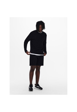 Only & Sons Шорти от плат 22019428 Черен Regular Fit - Pepit.bg