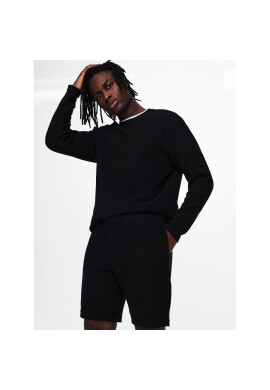 Only & Sons Шорти от плат 22019428 Черен Regular Fit - Pepit.bg