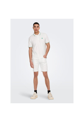 Only & Sons Шорти от плат 22024451 Бял Regular Fit - Pepit.bg