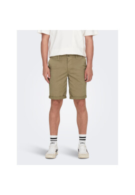 Only & Sons Шорти от плат 22024481 Бежов Regular Fit - Pepit.bg