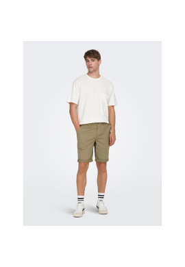 Only & Sons Шорти от плат 22024481 Бежов Regular Fit - Pepit.bg