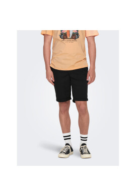 Only & Sons Шорти от плат 22024481 Черен Regular Fit - Pepit.bg