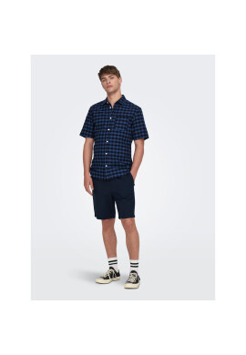 Only & Sons Шорти от плат 22024967 Тъмносин Loose Fit - Pepit.bg