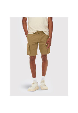 Only & Sons Шорти от плат Cam 22016689 Кафяв Regular Fit - Pepit.bg