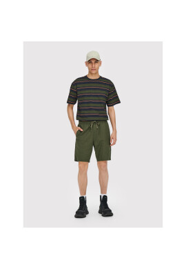 Only & Sons Шорти от плат Linus 22021824 Зелен Regular Fit - Pepit.bg