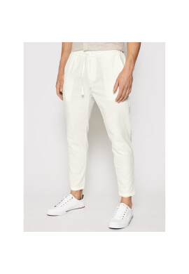 Only & Sons Текстилни панталони Linus 22019789 Бял Regular Fit - Pepit.bg