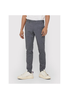Only & Sons Текстилни панталони Mark 22018649 Сив Regular Fit - Pepit.bg