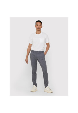 Only & Sons Текстилни панталони Mark 22018649 Сив Regular Fit - Pepit.bg