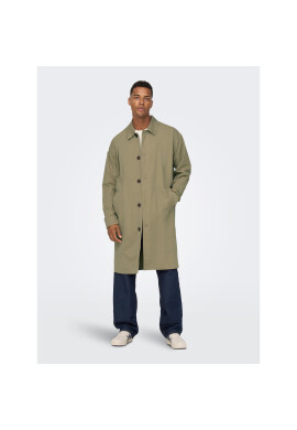 Only & Sons Тренч Malcom 22024246 Зелен Regular Fit - Pepit.bg