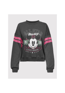 ONLY Суитшърт Mickey Mouse 15272197 Сив Relaxed Fit - Pepit.bg